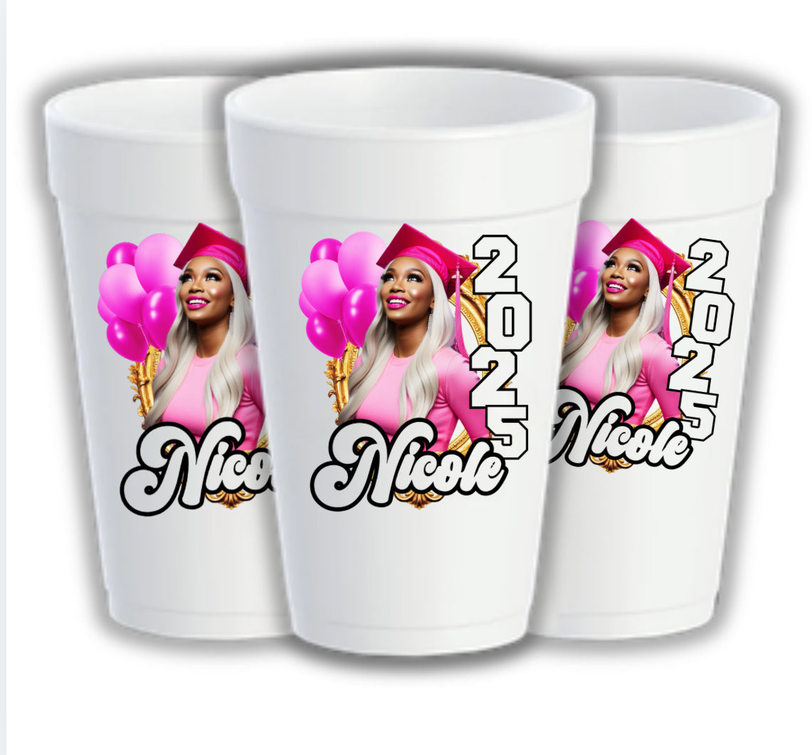 Personalized graduation cups
