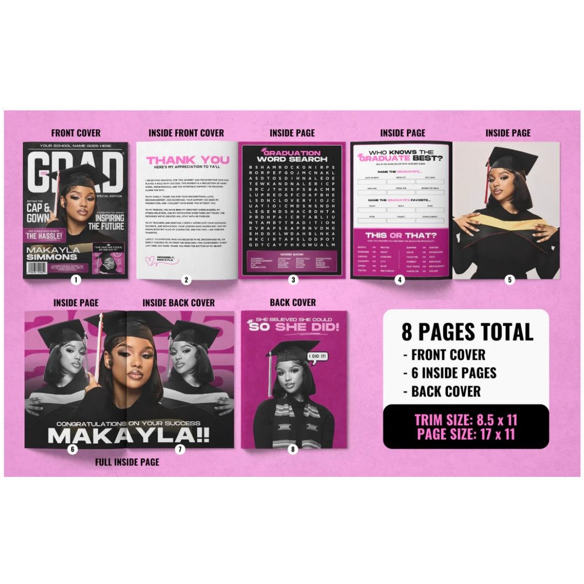 Graduation brochure