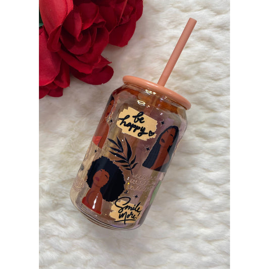 15oz glass water bottle