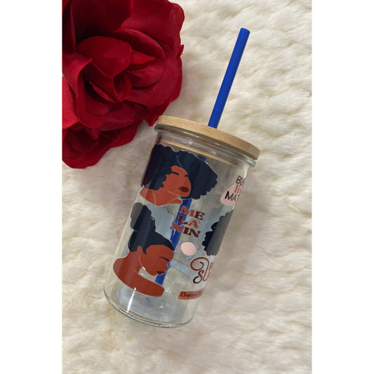 15 oz glass water bottle