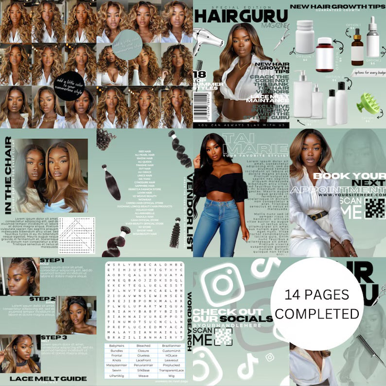 Hair Magazine Design