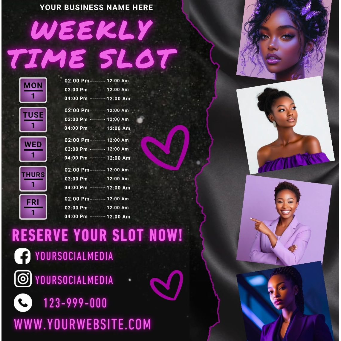 Stylist Availability Flyer