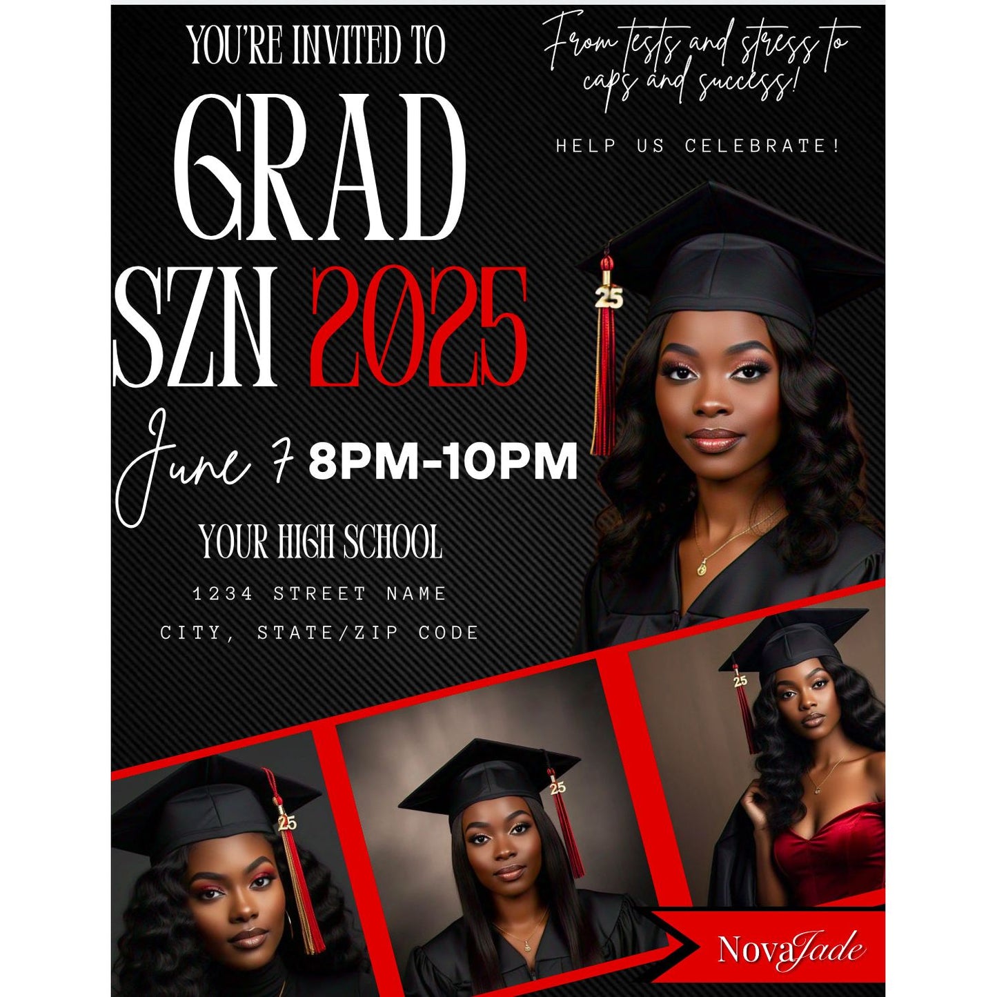 Graduation flyer design