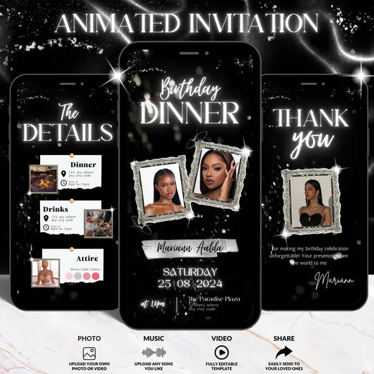 Digital Birthday Invitation