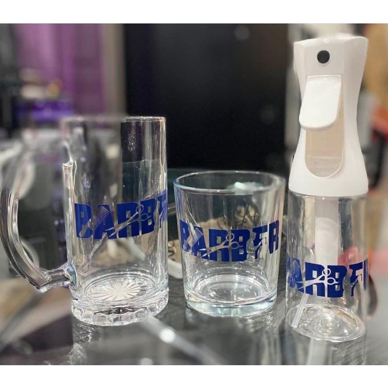 Barber Glass Set