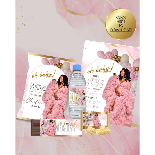 Pink Baby Shower Bundle