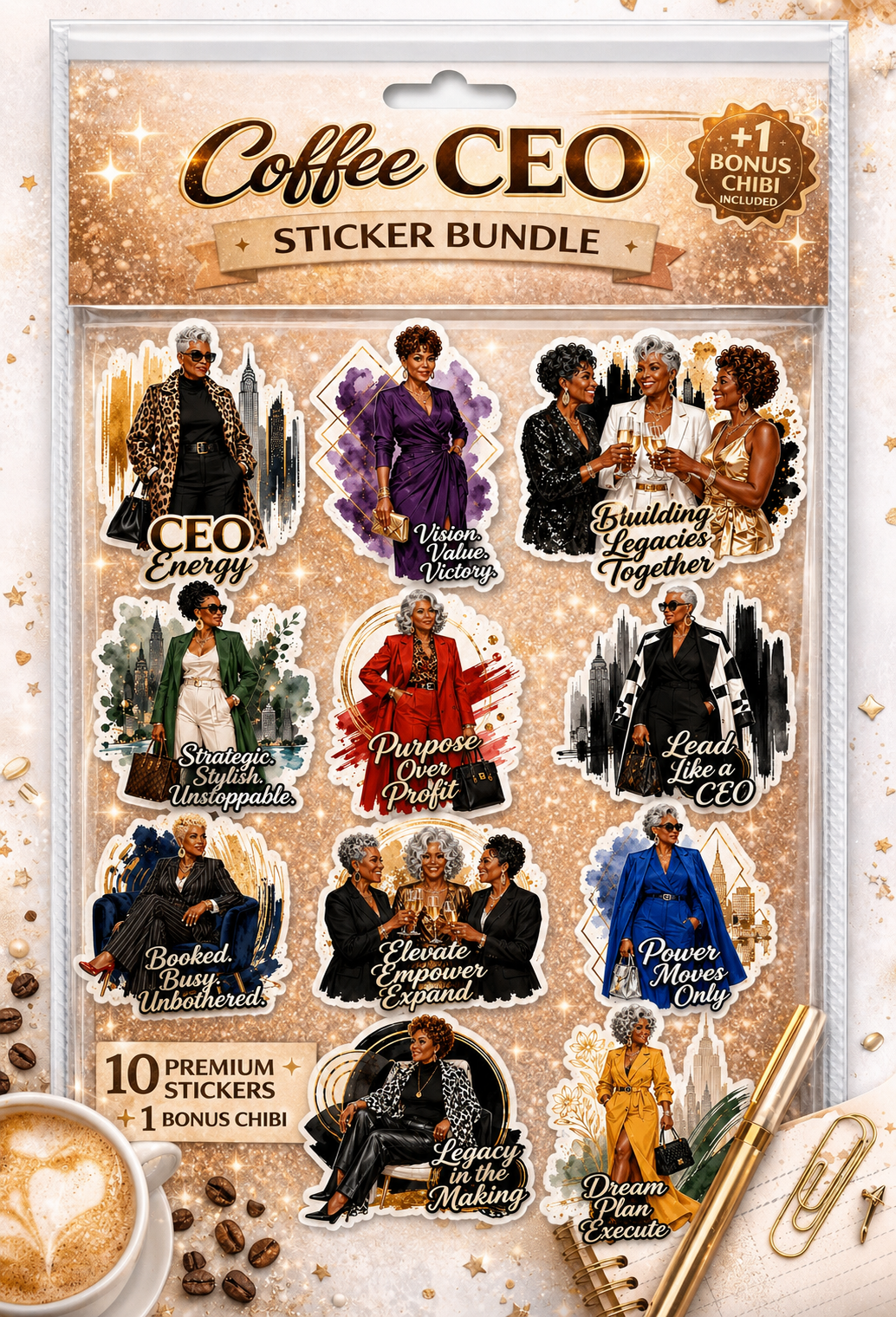 Lovely Ladies Sticker Set