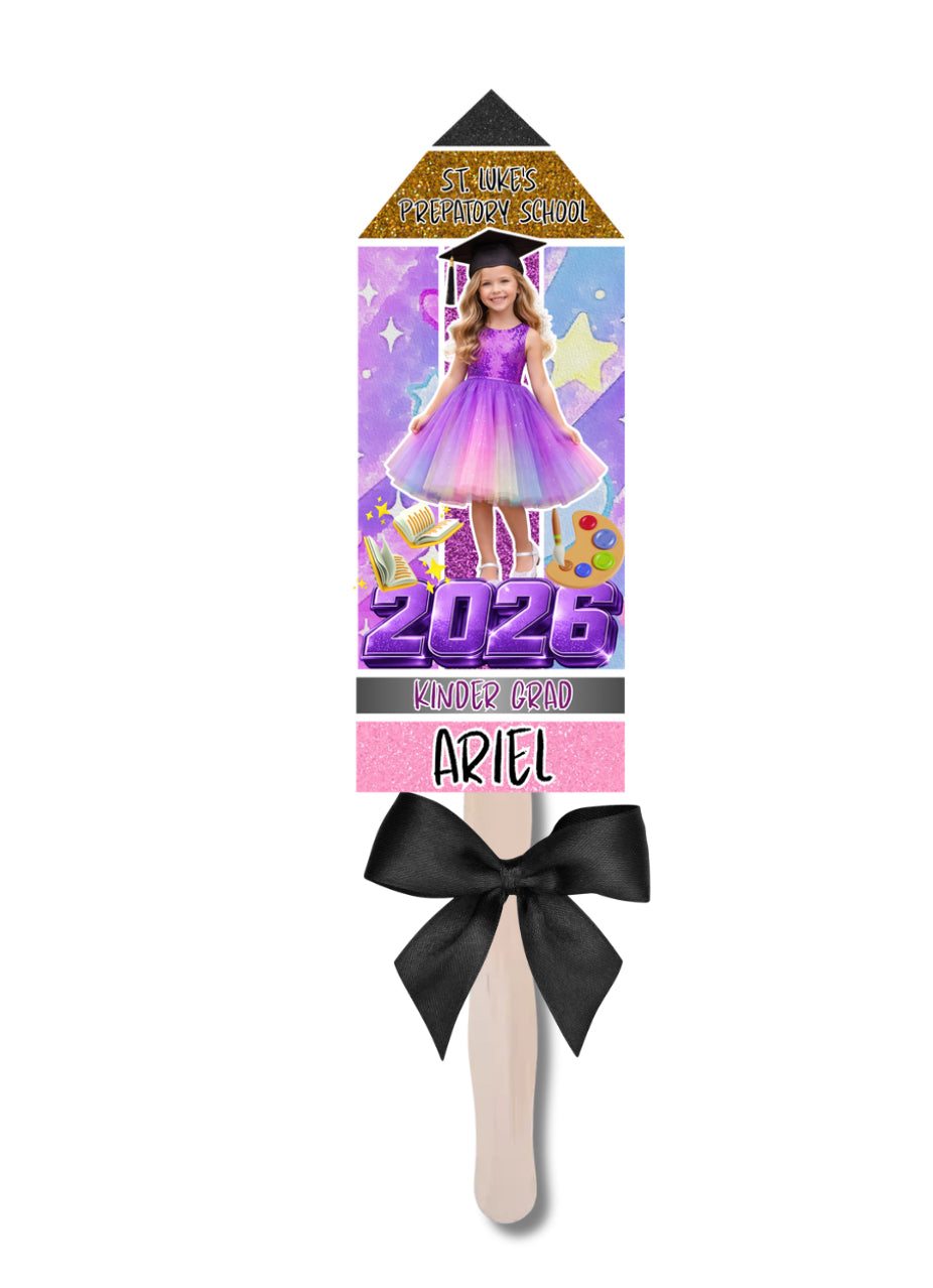 Kid’s Pencil Graduation Fan