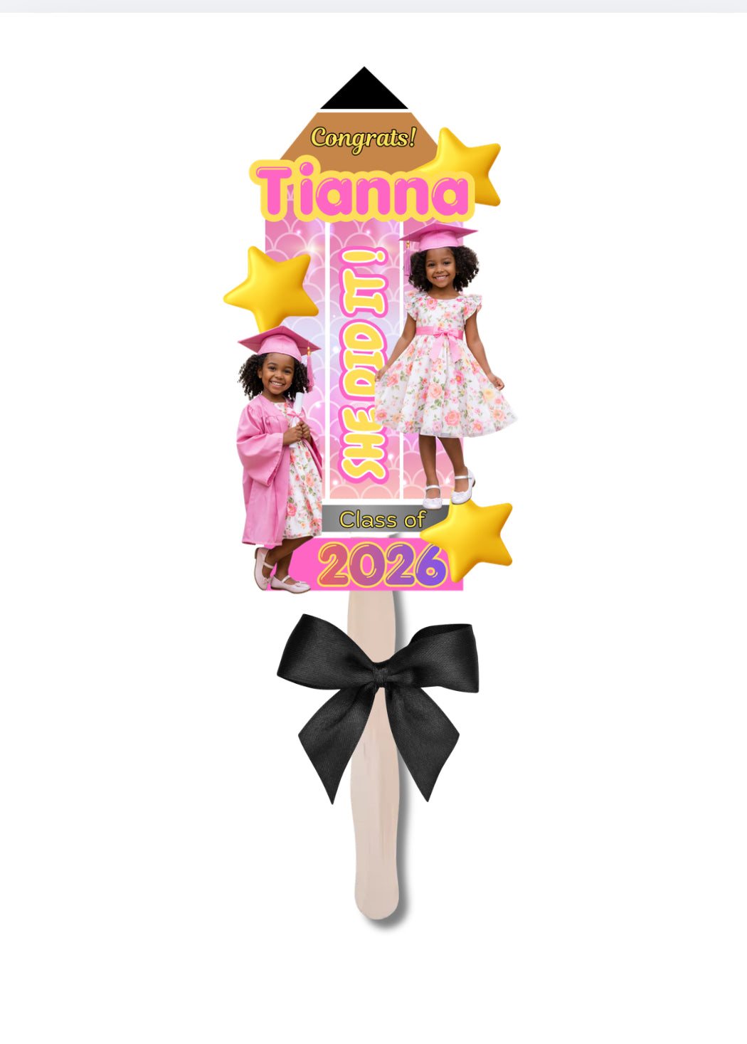 Kid’s Pencil Graduation Fan