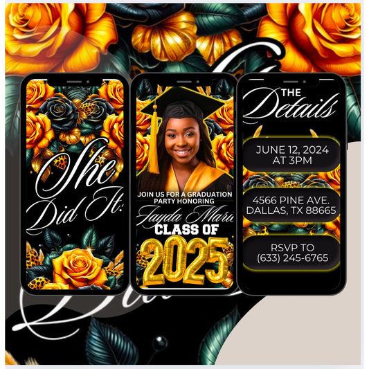 Digital Graduation Invitation