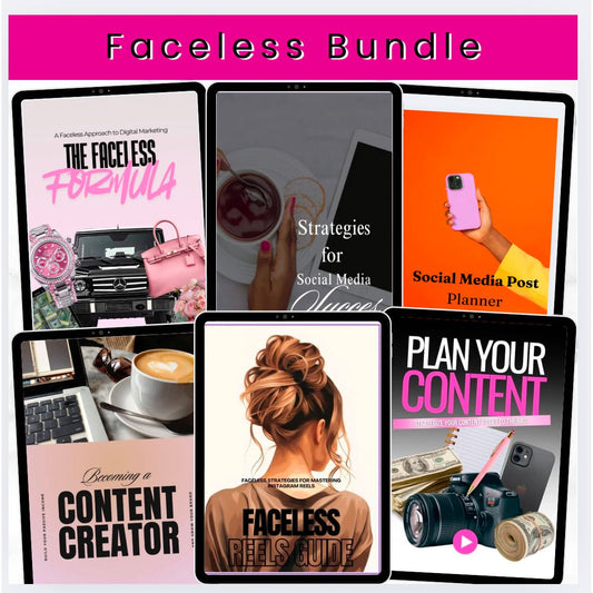 Social media Planner, Content Creator, Faceless Reels Bundle