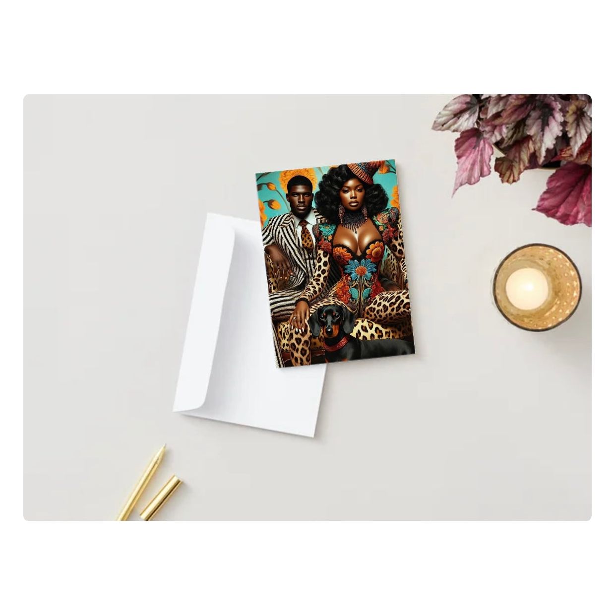 Afrocentric Anniversary Card