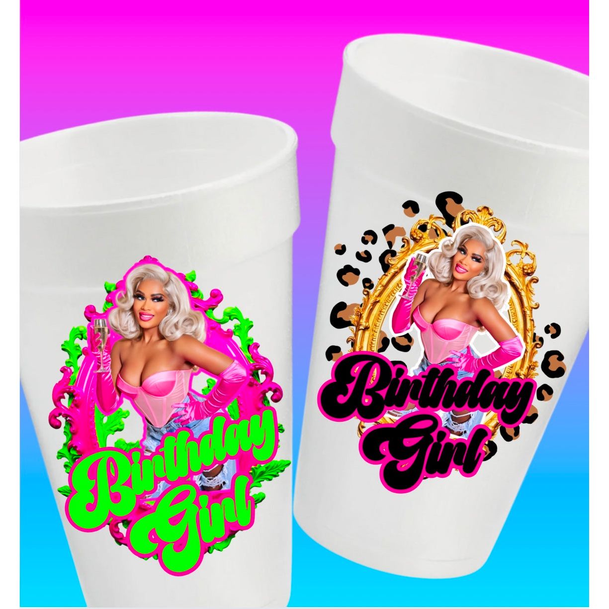 Pretty Girl Party Cups