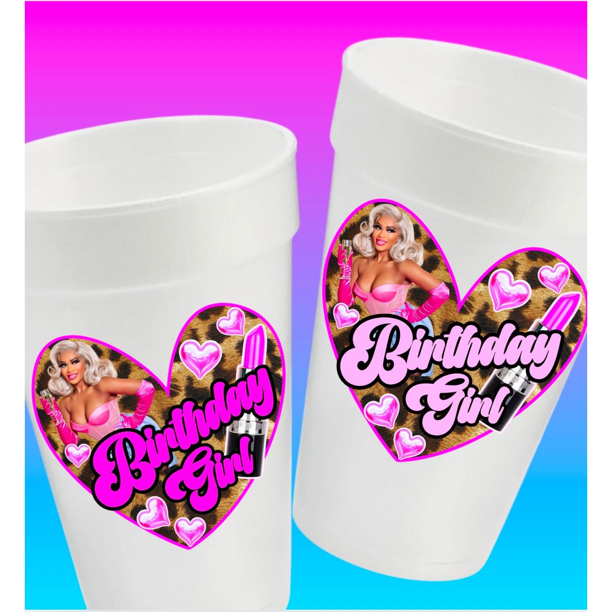 Pretty Girl Party Cups