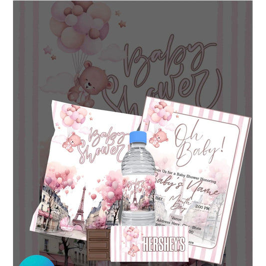 Paris Baby Shower Bundle