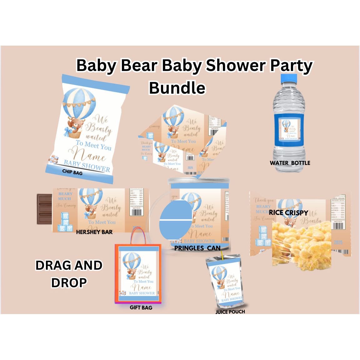 Baby Shower Baby Bear Bundle