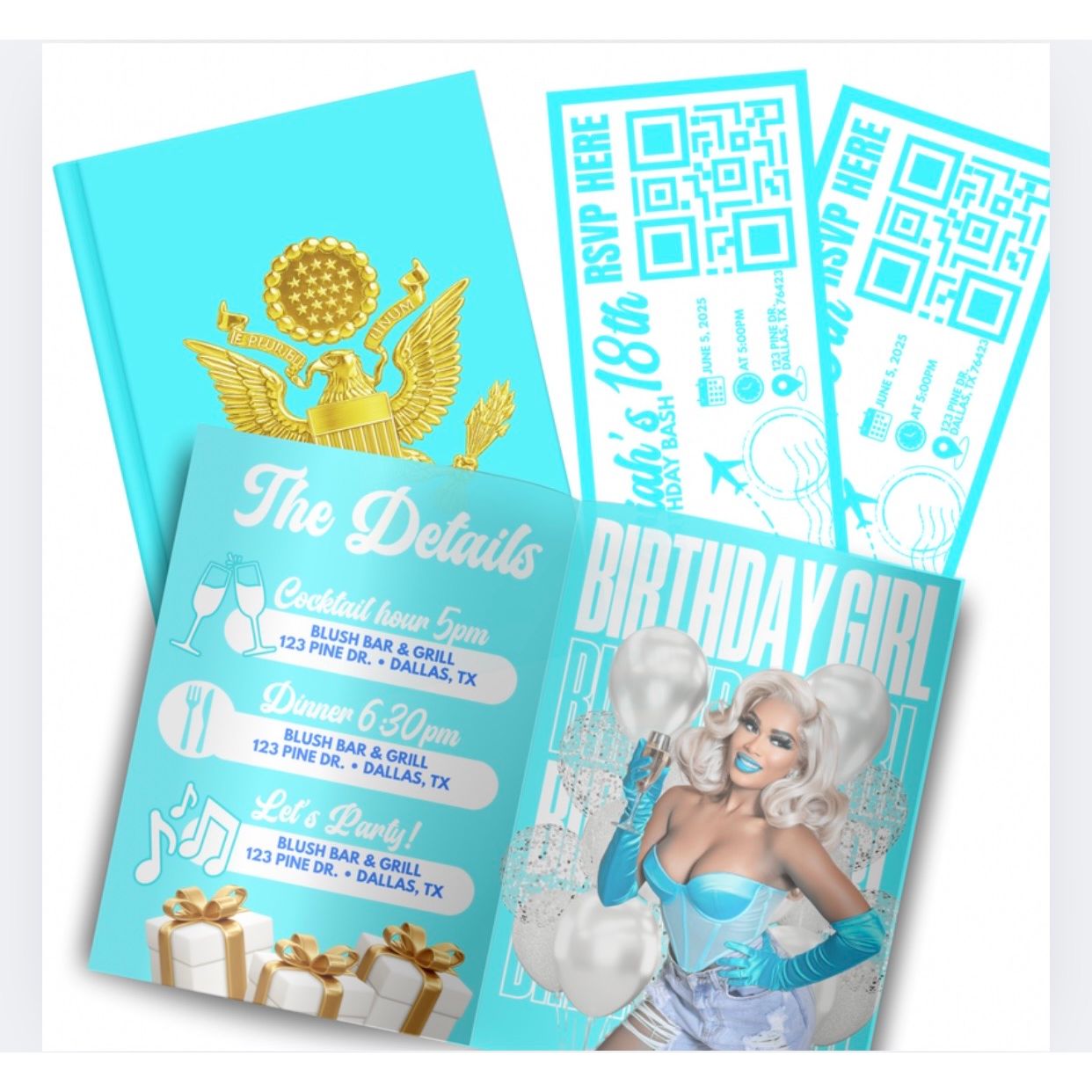 Birthday Passport Invitation