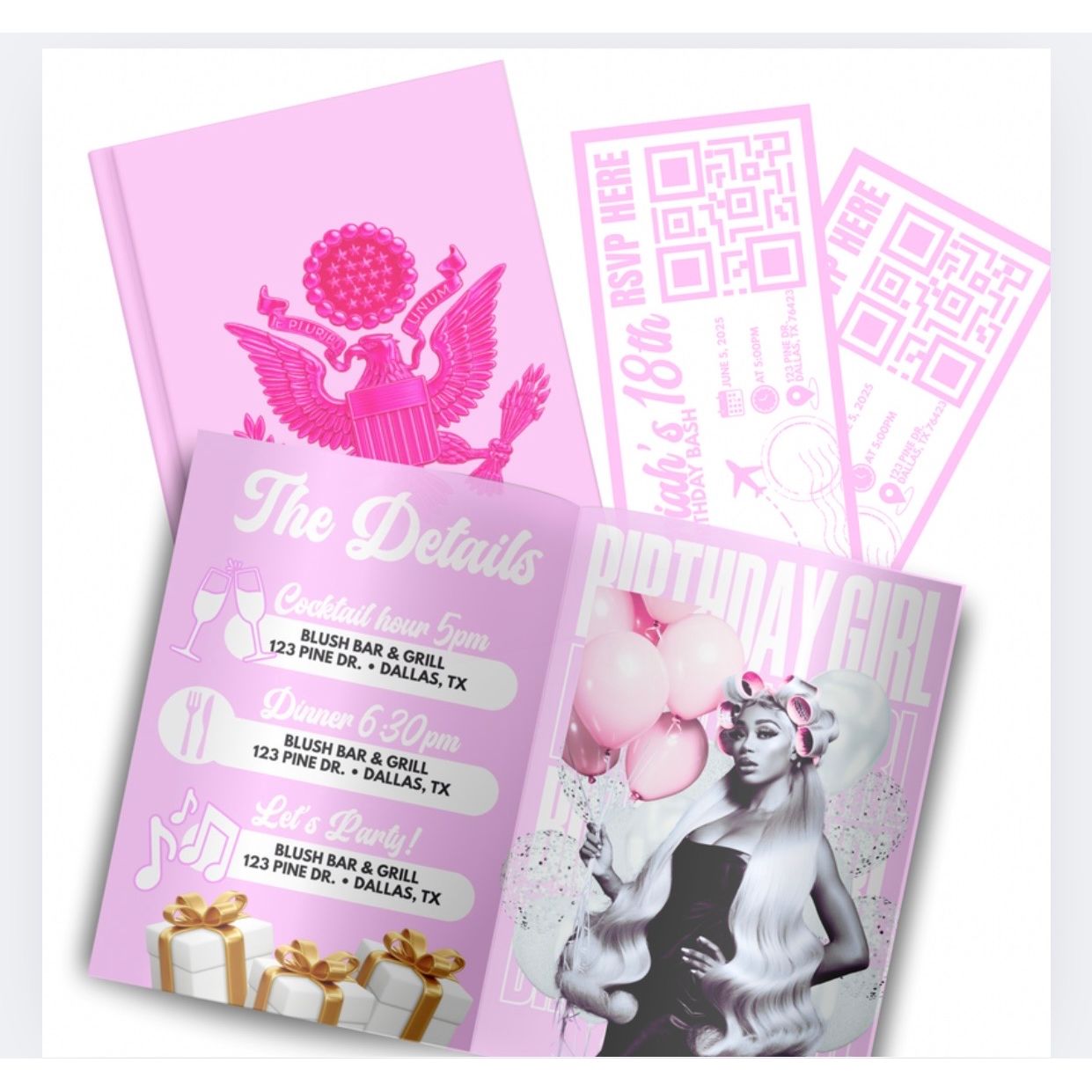 Birthday Passport Invitation