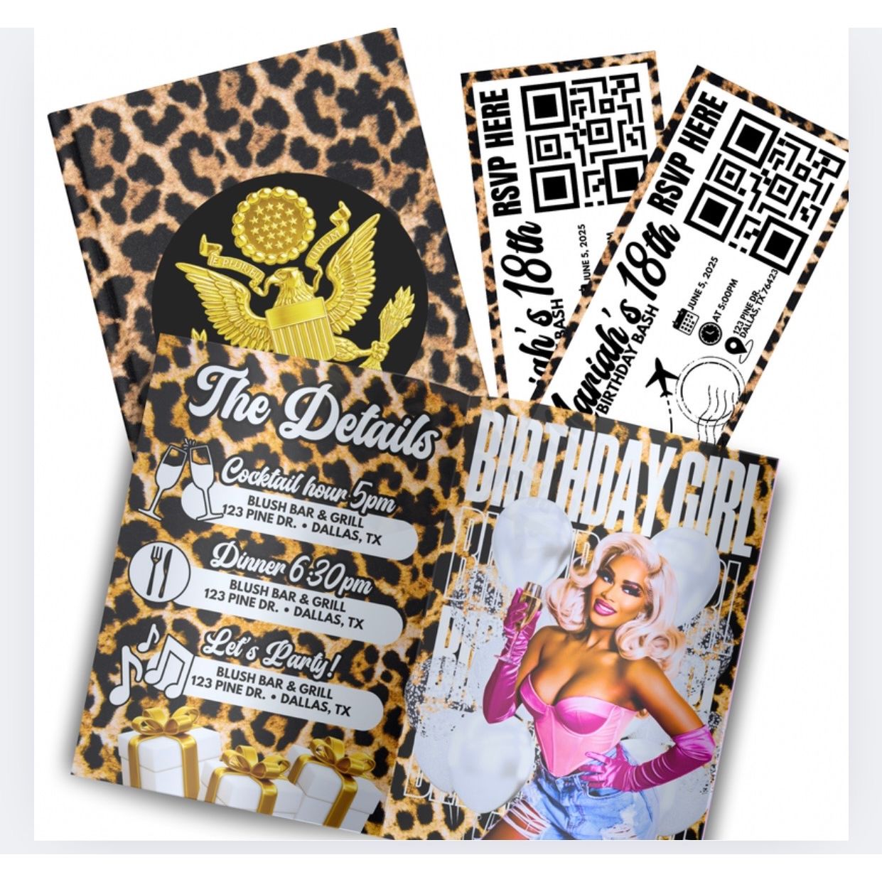Birthday Passport Invitation