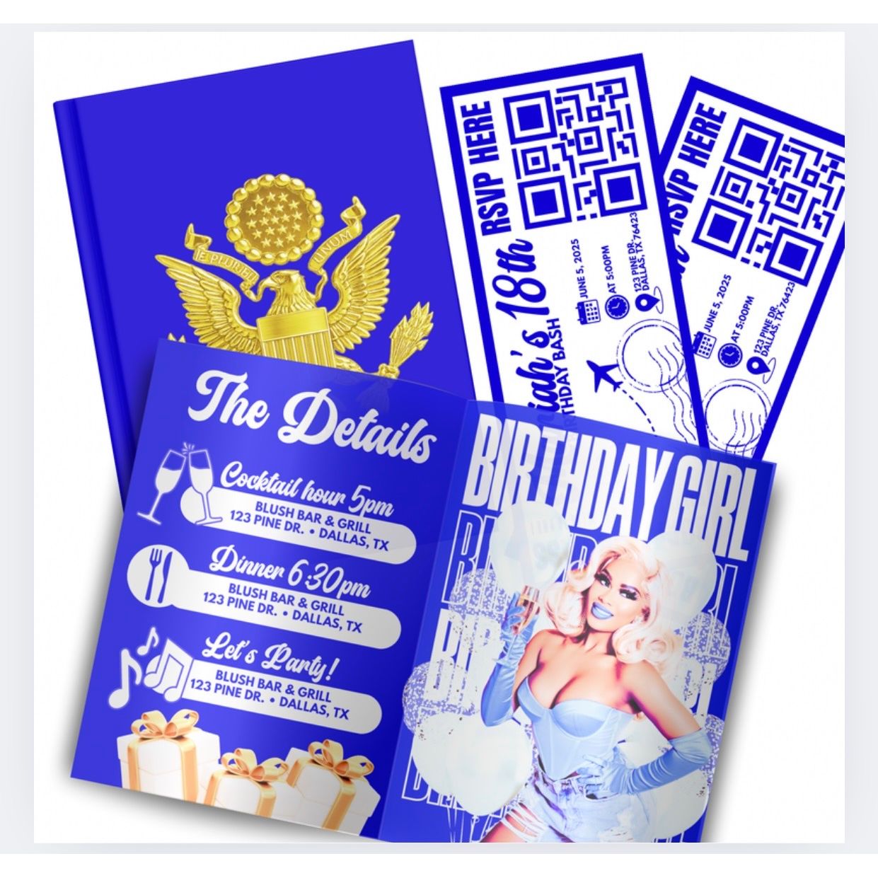Birthday Passport Invitation