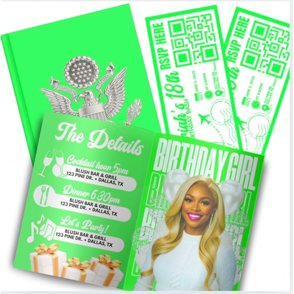 Birthday Passport Invitation