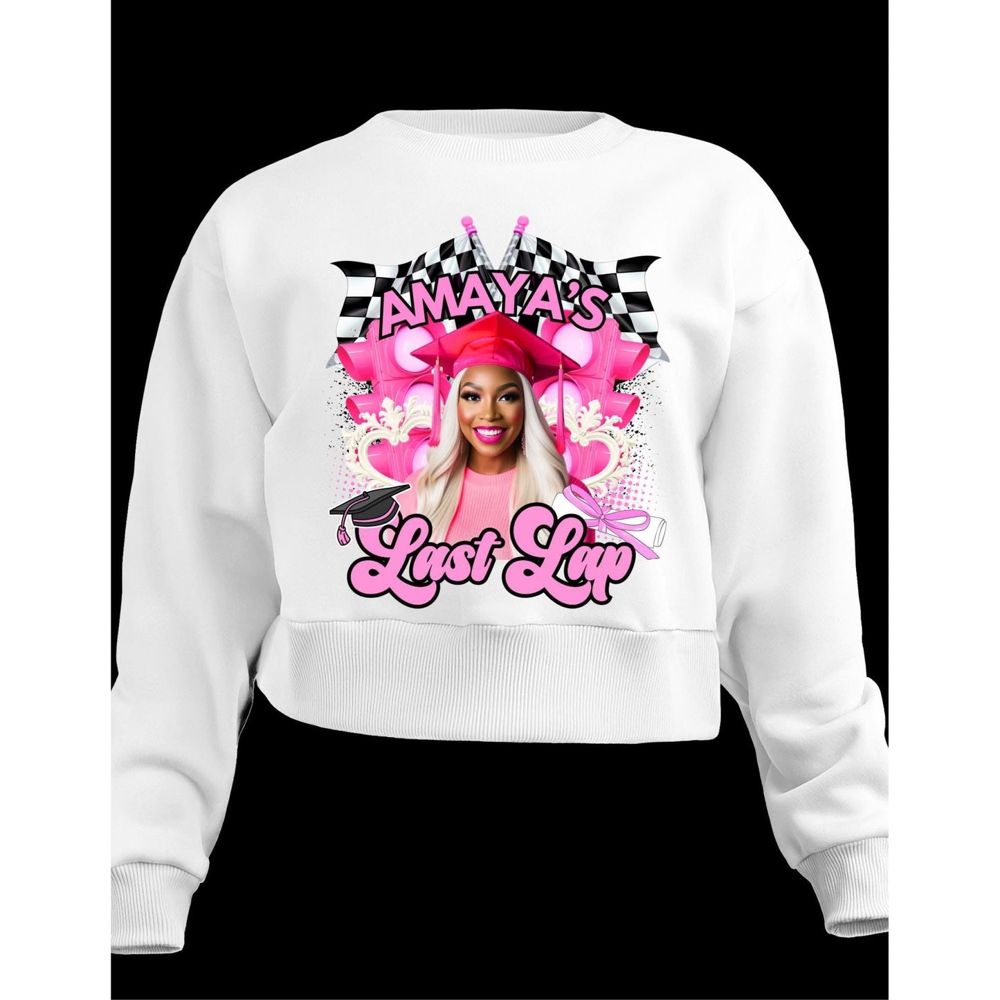 Ladies Last Lap Grad Shirt Design