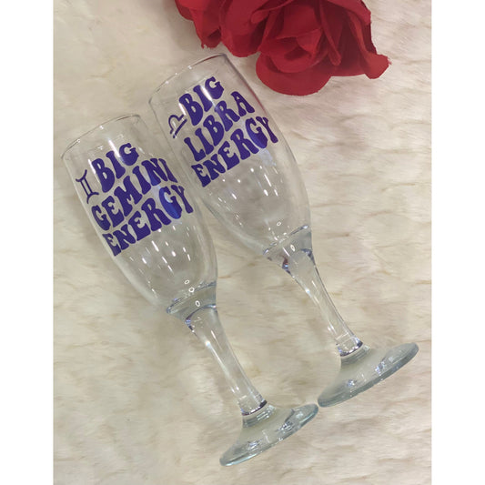 Zodiac Champagne glass