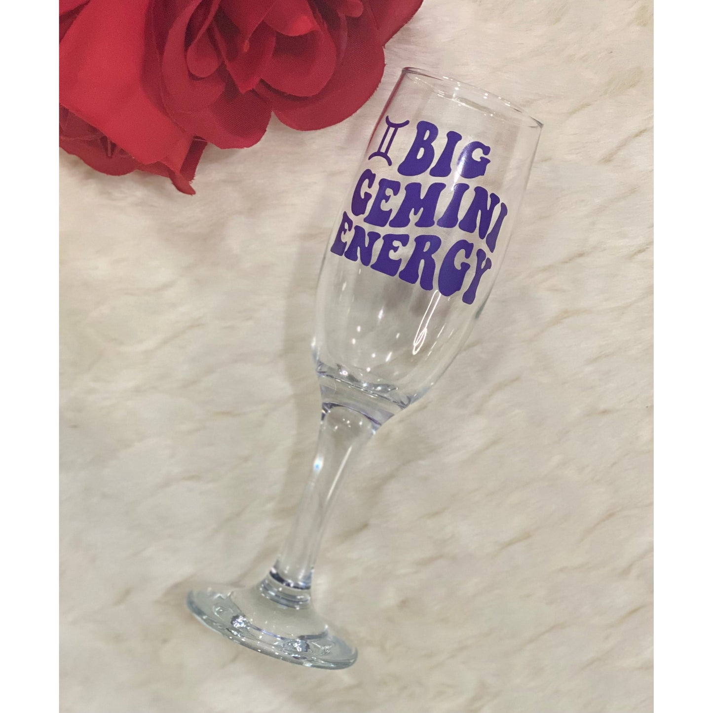 Zodiac Champagne glass