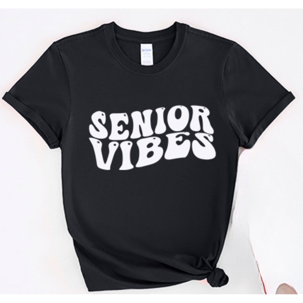 Senior Vibes T Shirt Design