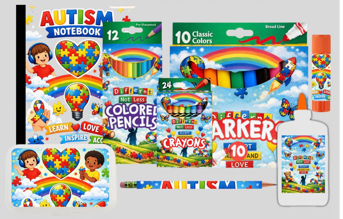 Puzzle Piece School Supplies