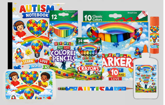 Puzzle Piece School Supplies