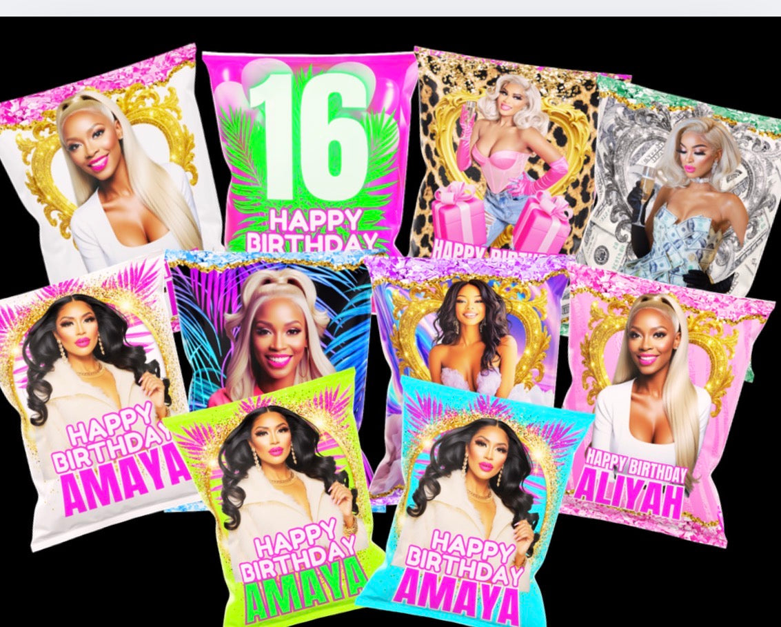 Birthday Chip Bags