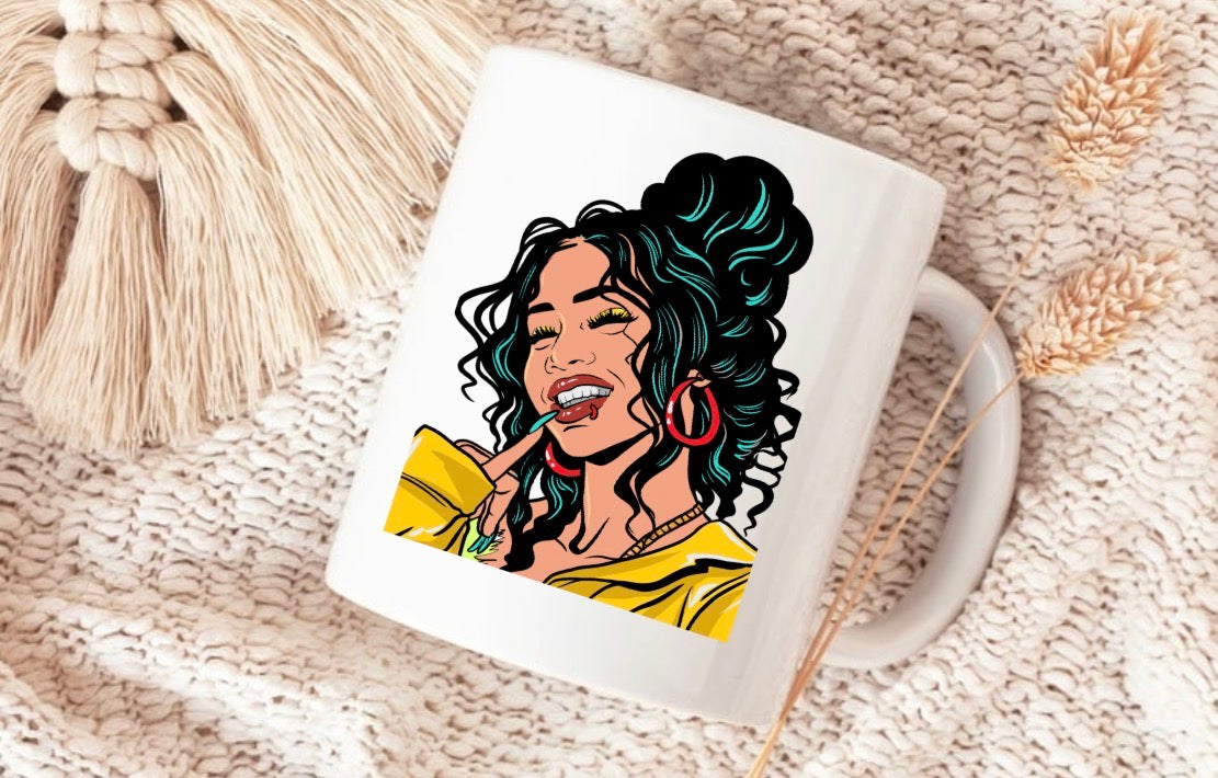 Pretty Girl Sublimation Mug