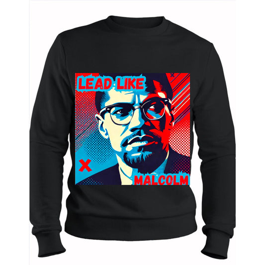 Lead Like Malcolm X T Shirt Print Design
