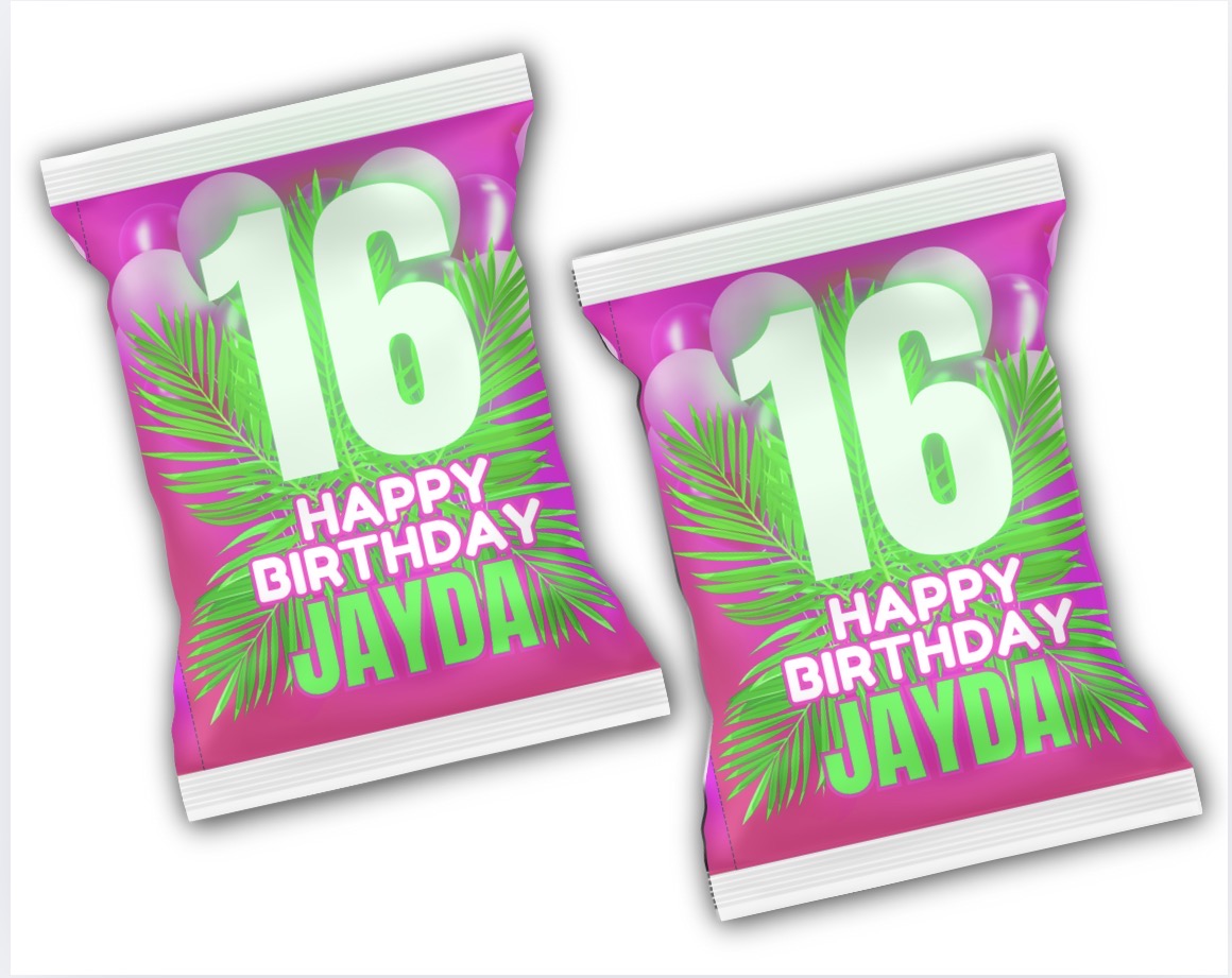 Birthday Chip Bags