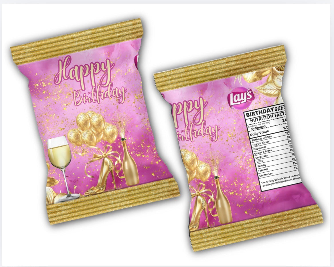 Birthday Chip Bags