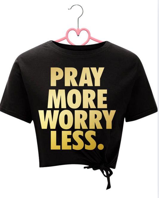 Pray More T Shirt Design
