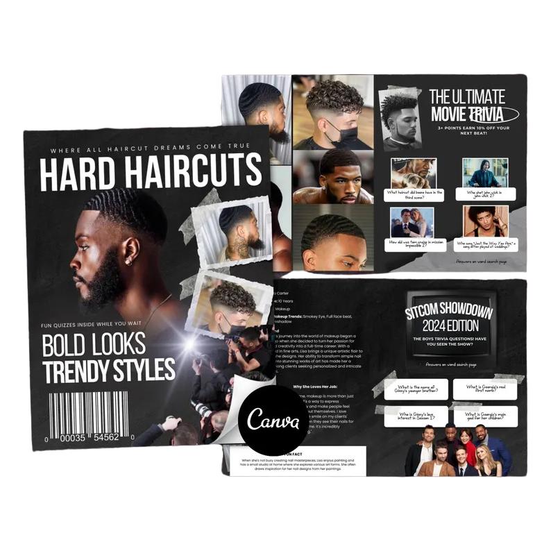 Barber Magazine Design